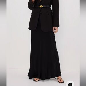 DISSH charli black satin maxi skirt never worn!!! Perfect condition size us 2